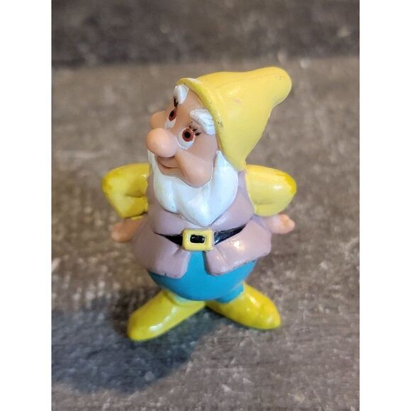 Mattel 1993 Seven Dwarfs happy Disney toy figure - Picture 1 of 4